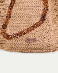 PORRONET Bolso Capazo Triana Rafia Flash Sale