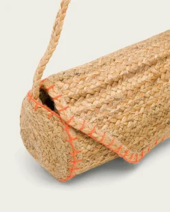 PORRONET Bolso Yute Natural Naranja Granadella Store