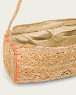 PORRONET Bolso Yute Natural Naranja Granadella Store