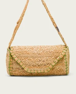 PORRONET Bolso Yute Natural Verde Granadella Best