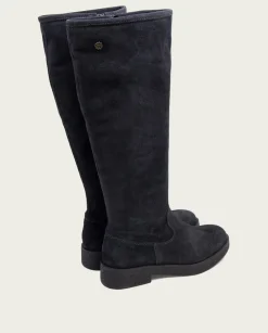 PORRONET Botas Altas Planas Carbon Con Cremallera Vega Cheap