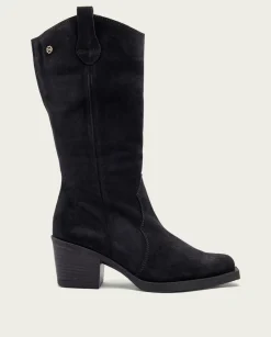 PORRONET Botas Cowboy Carbon Con Cremallera Java Outlet