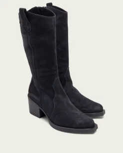 PORRONET Botas Cowboy Carbon Con Cremallera Java Outlet