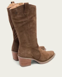 PORRONET Botas Cowboy Moka Con Cremallera Java Best