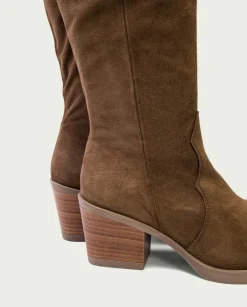 PORRONET Botas Cowboy Moka Con Cremallera Java Best