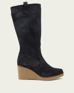 PORRONET Botas De Cuña Carbon Con Cremallera Marina Online