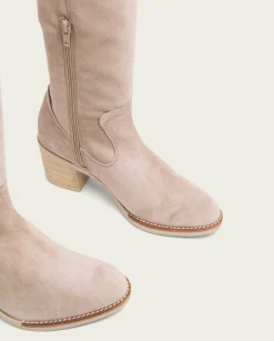 PORRONET Botas De Tacón Arena Con Cremallera Nora Flash Sale