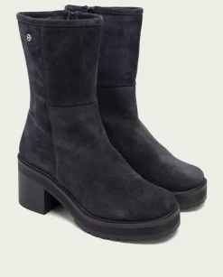 PORRONET Botas De Tacón Carbon Con Cremallera Reiko Cheap