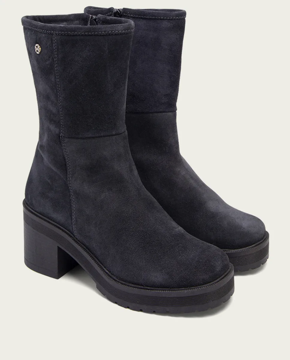 PORRONET Botas De Tacón Carbon Con Cremallera Reiko Cheap