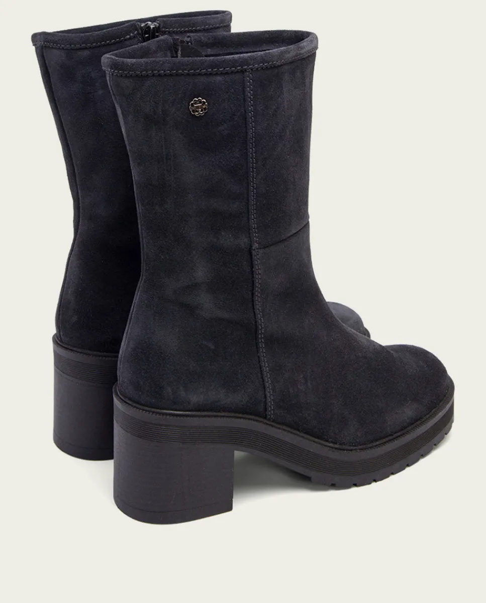 PORRONET Botas De Tacón Carbon Con Cremallera Reiko Cheap