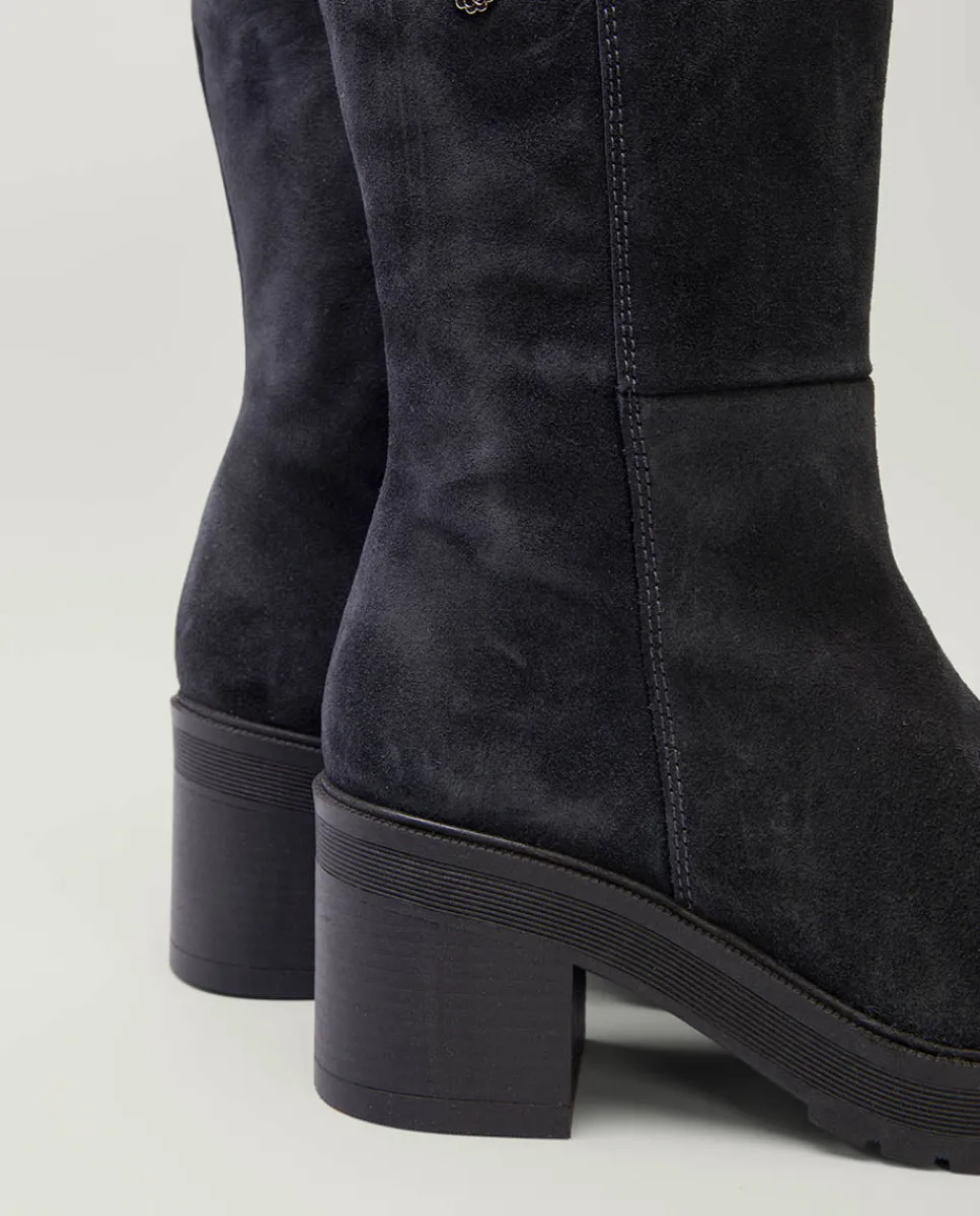 PORRONET Botas De Tacón Carbon Con Cremallera Reiko Cheap