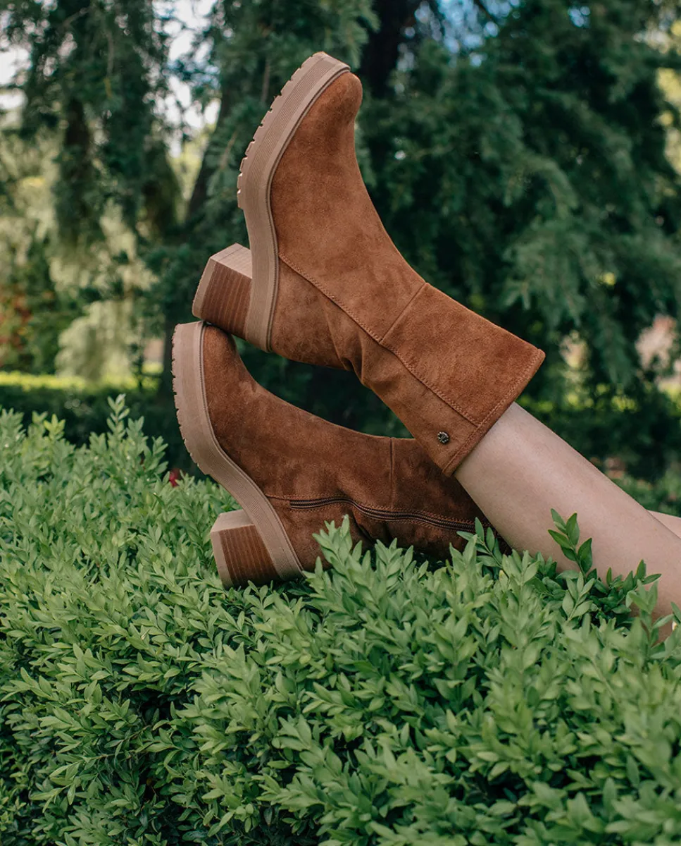 PORRONET Botas De Tacón Cuero Con Cremallera Reiko Best Sale