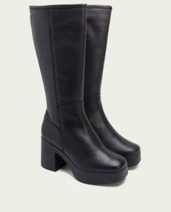 PORRONET Botas De Tacón Negro Con Cremallera Lea New
