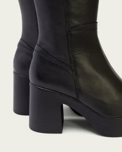 PORRONET Botas De Tacón Negro Con Cremallera Lea New
