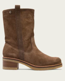 PORRONET Botas Planas Moka Con Tiradores Paula Hot