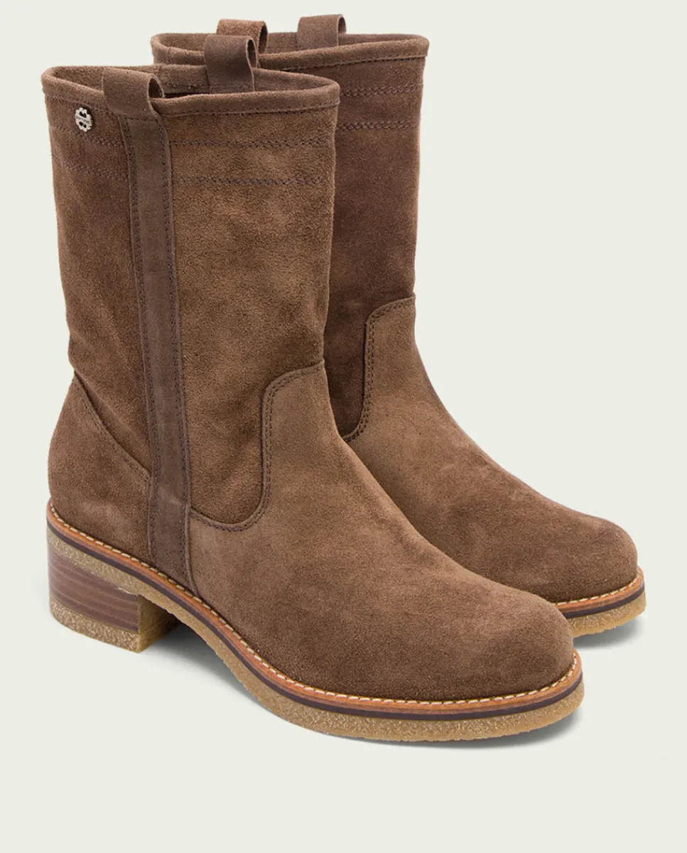 PORRONET Botas Planas Moka Con Tiradores Paula Hot