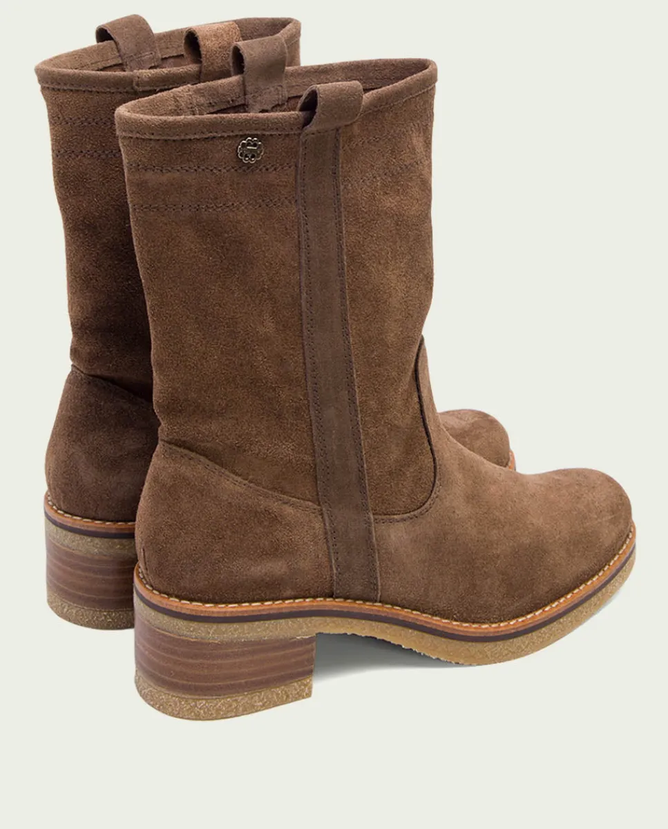 PORRONET Botas Planas Moka Con Tiradores Paula Hot