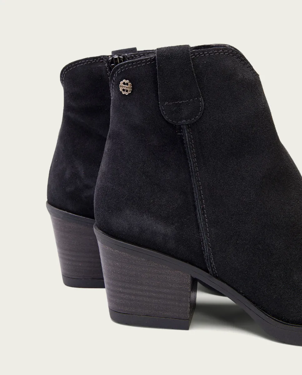 PORRONET Botines Cowboy Carbon Con Cremallera Jara Outlet