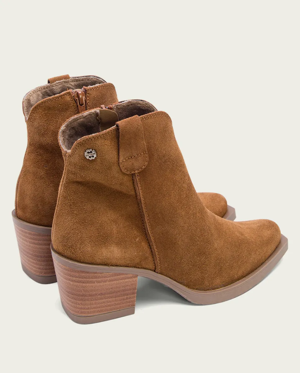 PORRONET Botines Cowboy Cuero Con Cremallera Jara Flash Sale