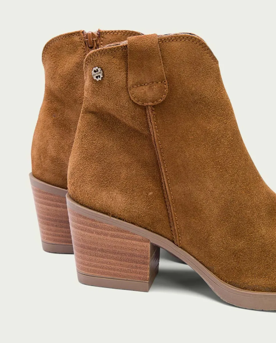 PORRONET Botines Cowboy Cuero Con Cremallera Jara Flash Sale