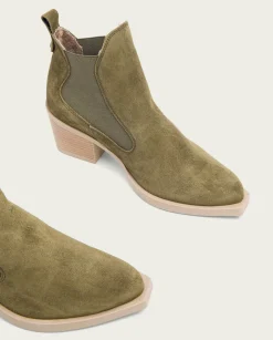 PORRONET Botines Cowboy Kaki Con Elasticos Jackie Shop