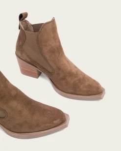 PORRONET Botines Cowboy Moka Con Elasticos Jackie Discount