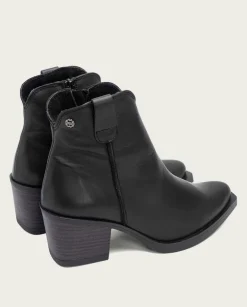 PORRONET Botines Cowboy Negro Con Cremallera Jade Sale