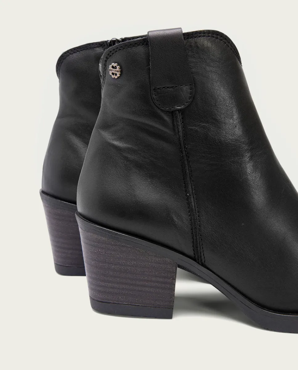 PORRONET Botines Cowboy Negro Con Cremallera Jade Sale
