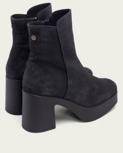 PORRONET Botines De Tacón Carbon Con Cremallera Leta Outlet