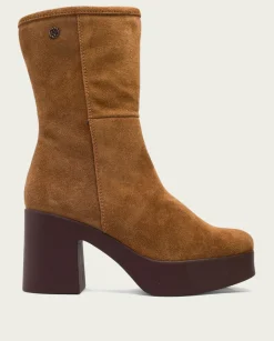 PORRONET Botines De Tacón Cuero Con Cremallera Lisa Hot