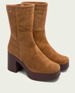 PORRONET Botines De Tacón Cuero Con Cremallera Lisa Hot