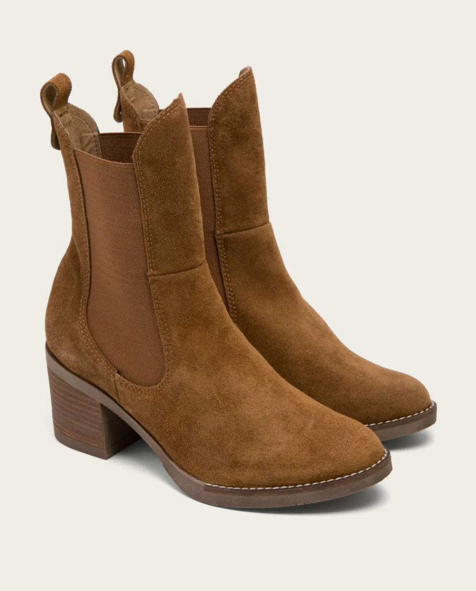 PORRONET Botines De Tacón Cuero Con Elasticos Ninet Fashion