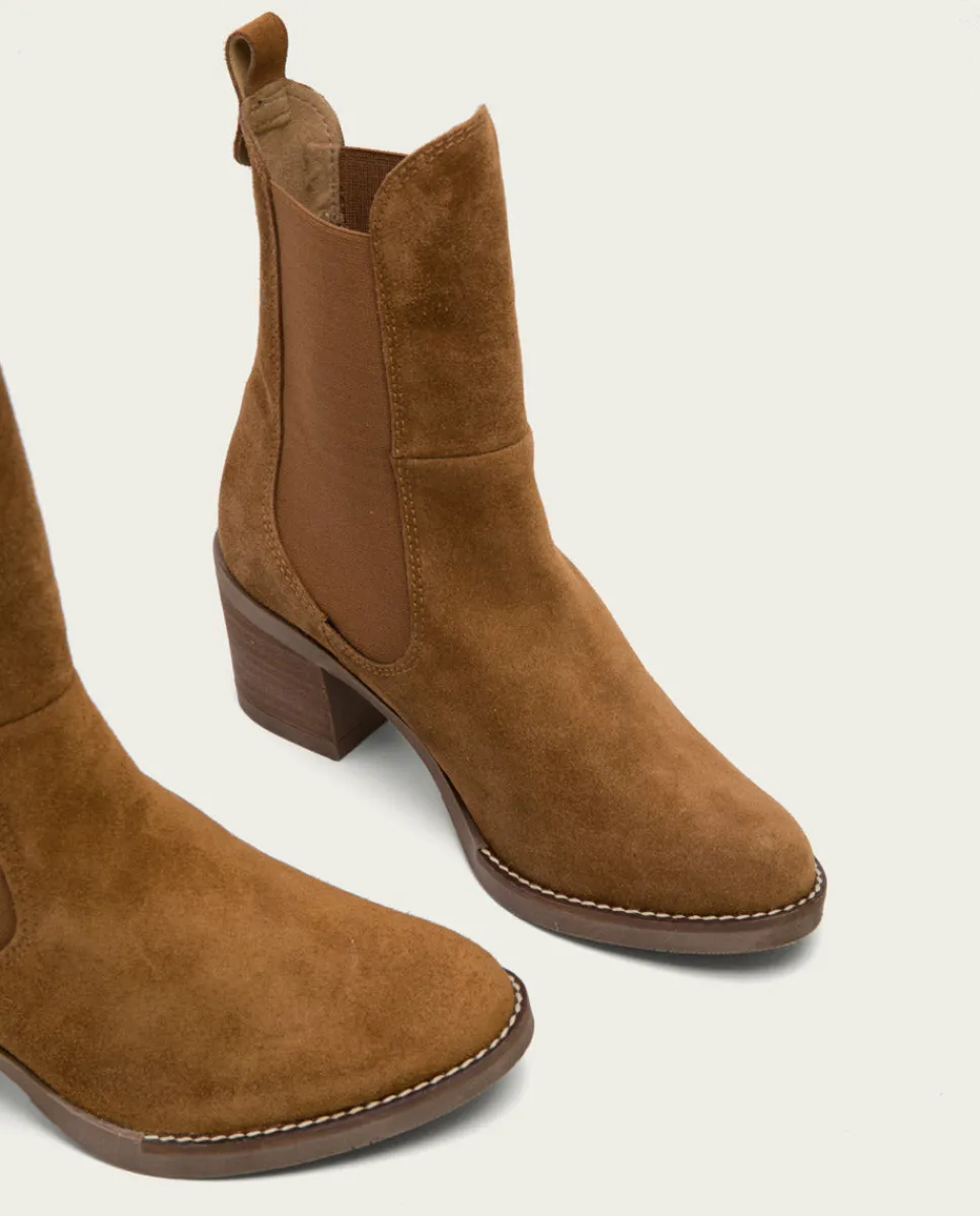 PORRONET Botines De Tacón Cuero Con Elasticos Ninet Fashion