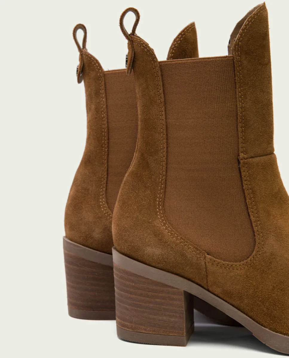 PORRONET Botines De Tacón Cuero Con Elasticos Ninet Fashion