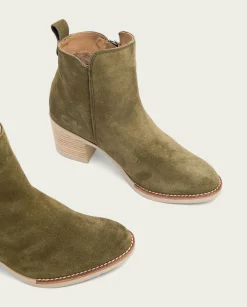 PORRONET Botines De Tacón Kaki Con Cremallera Nery Store