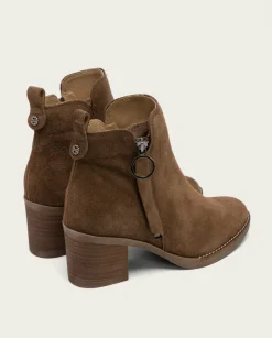 PORRONET Botines De Tacón Moka Con Cremallera Nery Online