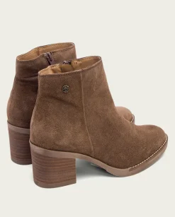 PORRONET Botines De Tacón Moka Con Cremallera Nala New