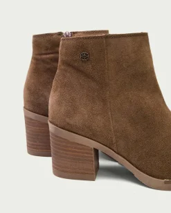 PORRONET Botines De Tacón Moka Con Cremallera Nala New