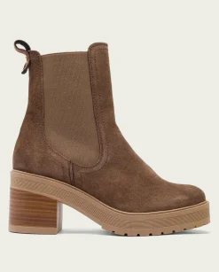 PORRONET Botines De Tacón Moka Con Elasticos Rea Shop