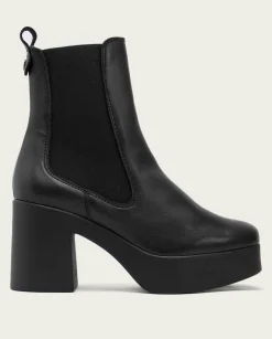 PORRONET Botines De Tacón Negro Con Elasticos Laura Hot