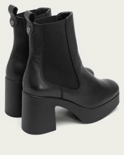 PORRONET Botines De Tacón Negro Con Elasticos Laura Hot