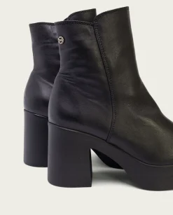 PORRONET Botines De Tacón Negro Con Cremallera Lia New