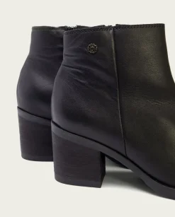 PORRONET Botines De Tacón Negro Con Cremallera Nahia Fashion