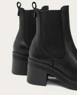 PORRONET Botines De Tacón Negros Con Elasticos Raia Clearance