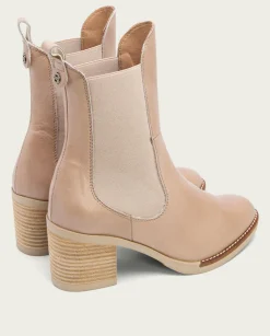 PORRONET Botines De Tacón Taupe Con Elasticos Nekane Best