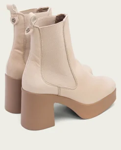 PORRONET Botines De Tacón Taupe Con Elasticos Laura Online