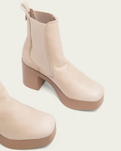 PORRONET Botines De Tacón Taupe Con Elasticos Laura Online