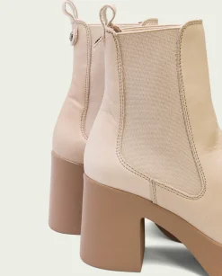 PORRONET Botines De Tacón Taupe Con Elasticos Laura Online