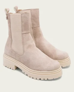 PORRONET Botines Planos Arena Con Elasticos Sibila Online