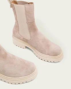 PORRONET Botines Planos Arena Con Elasticos Sibila Online